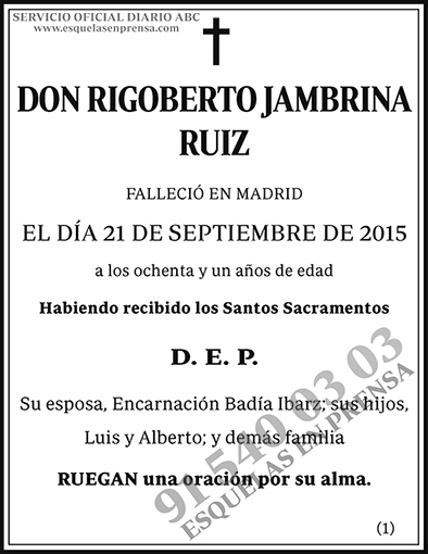 Rigoberto Jambrina Ruiz